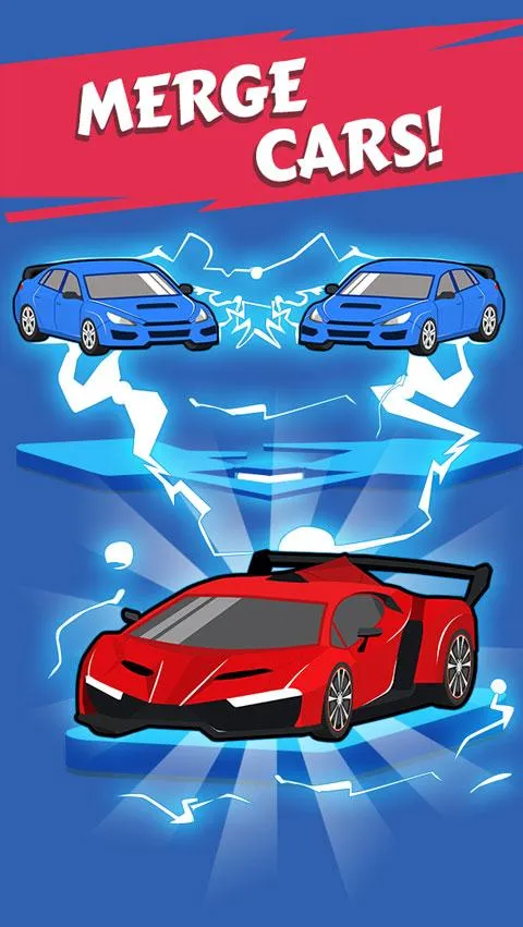 Merge Car game free idle tycoon Screenshot 1 Merge Car game free idle tycoon Screenshot 1