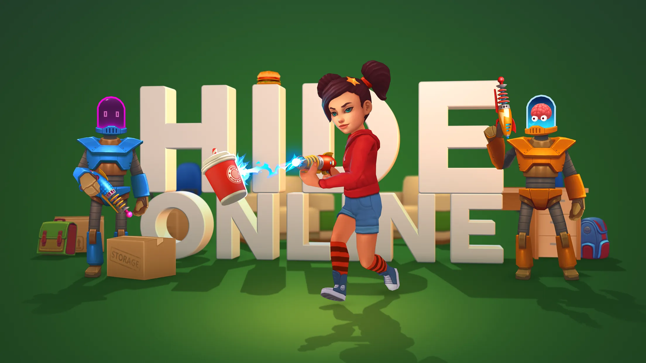 Hide Online Прятки с Друзьями v4.9.50 APK Мод (Меню, Бесконечные заряды) Screenshot 1
