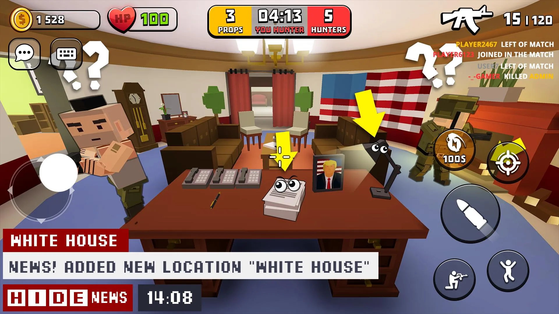 H.I.D.E. - Выживание онлайн v0.38.24 APK Мод (Меню, Много боеприпасов, Нет отдачи) Screenshot 2