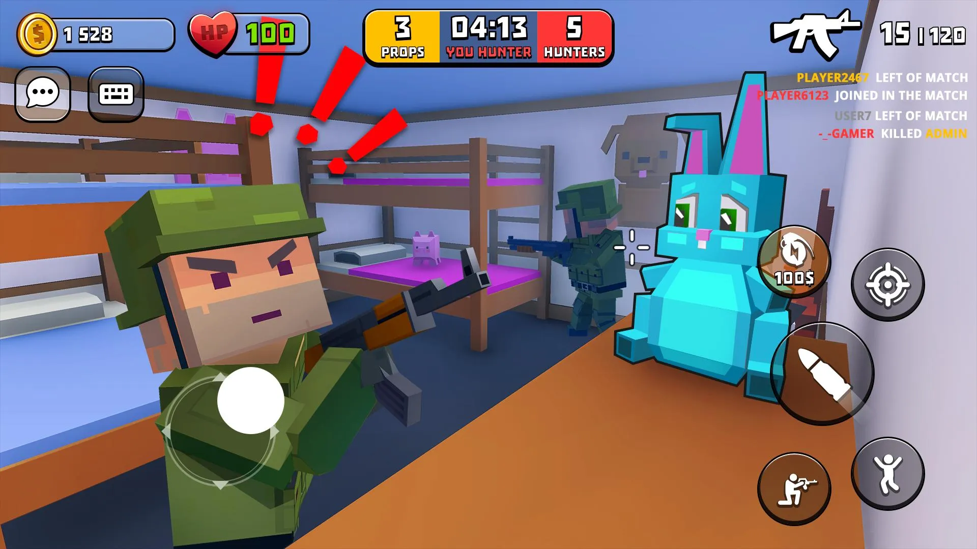 H.I.D.E. - Выживание онлайн v0.38.24 APK Мод (Меню, Много боеприпасов, Нет отдачи) Screenshot 5