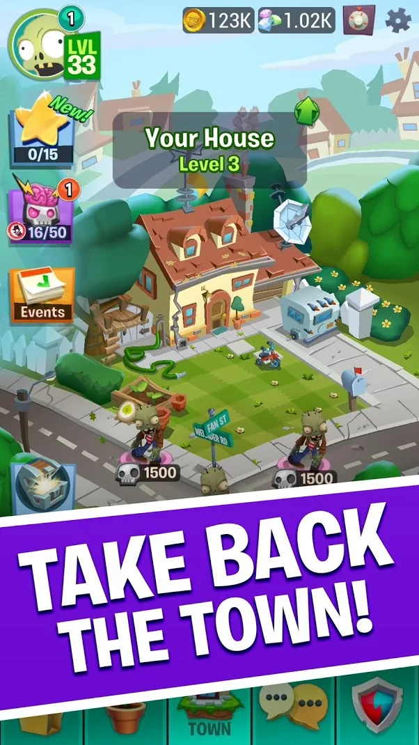 Plants vs. Zombies™ 3 v28.0.21 APK Мод (Много денег) Screenshot 1