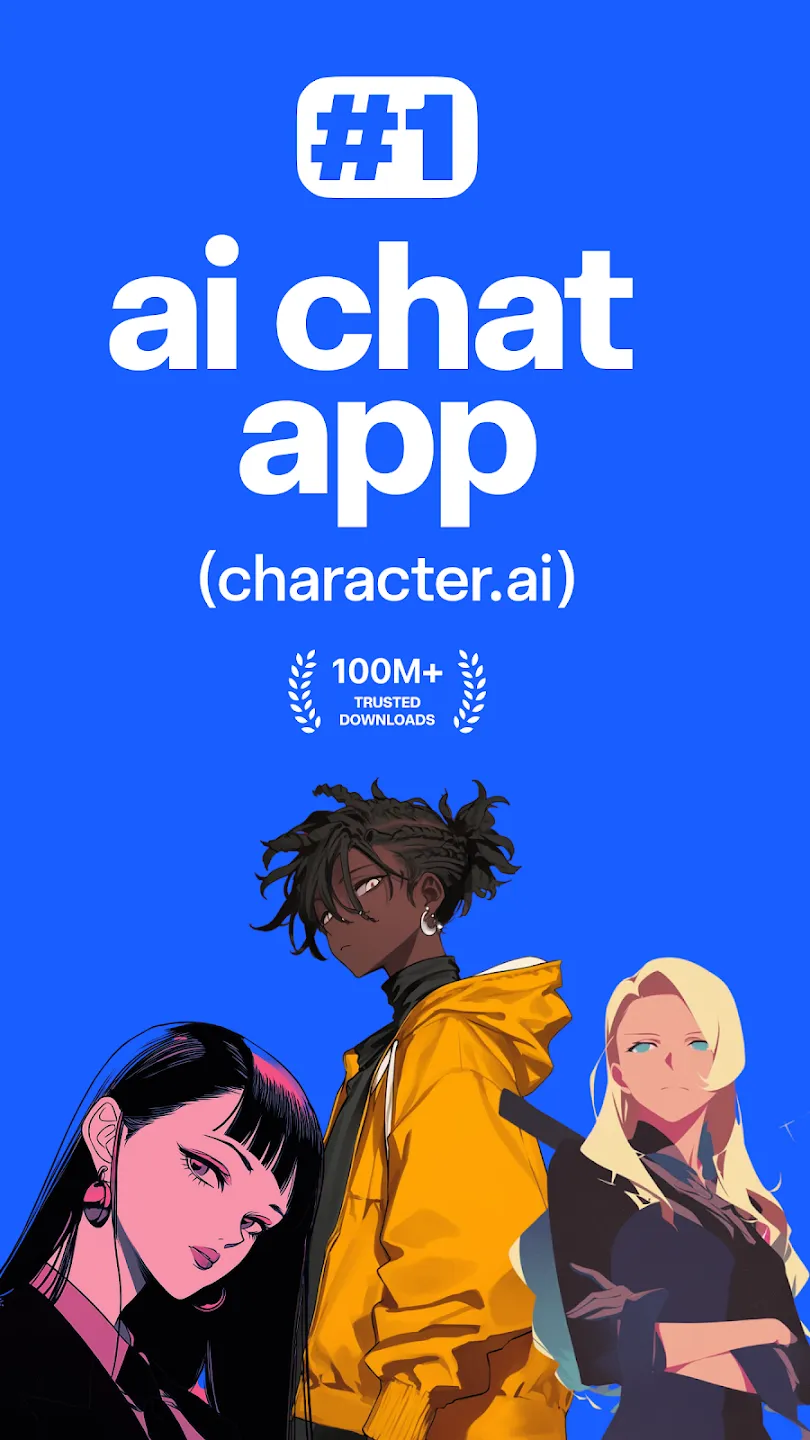 Character AI v1.16.1 APK Мод (Всё открыто, Premium) Screenshot 1