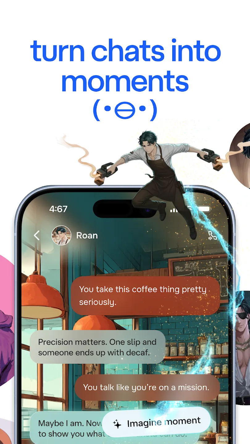 Character AI v1.16.1 APK Мод (Всё открыто, Premium) Screenshot 4