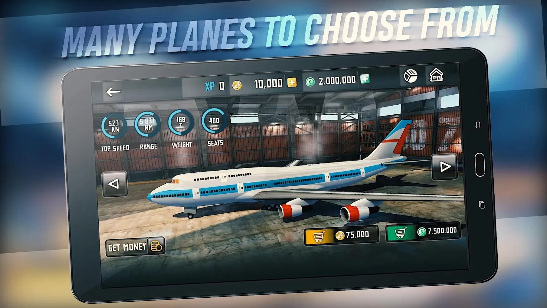 Airplane Flight Simulator [мод: много денег] Screenshot 1