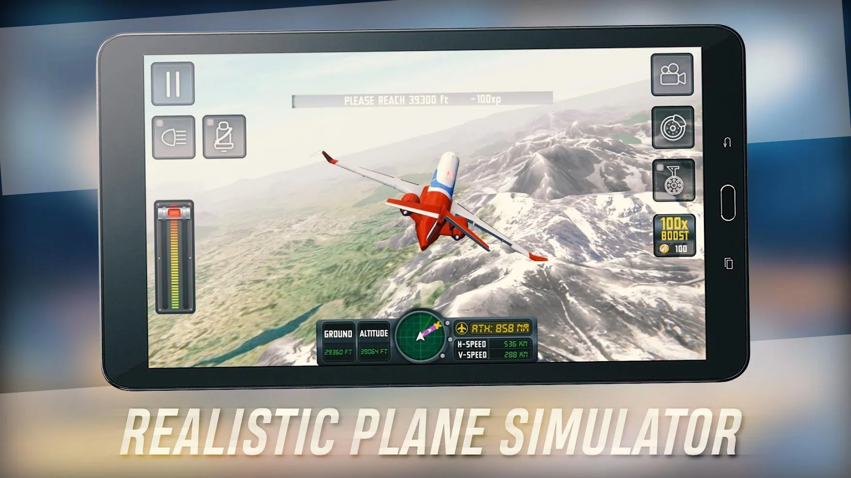 Airplane Flight Simulator [мод: много денег] Screenshot 2