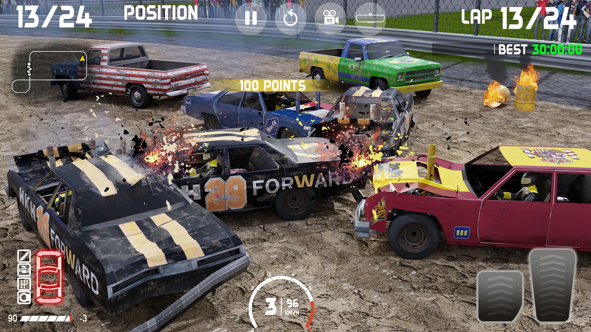 Demolition Derby: Car Games [мод: много денег] Screenshot 3