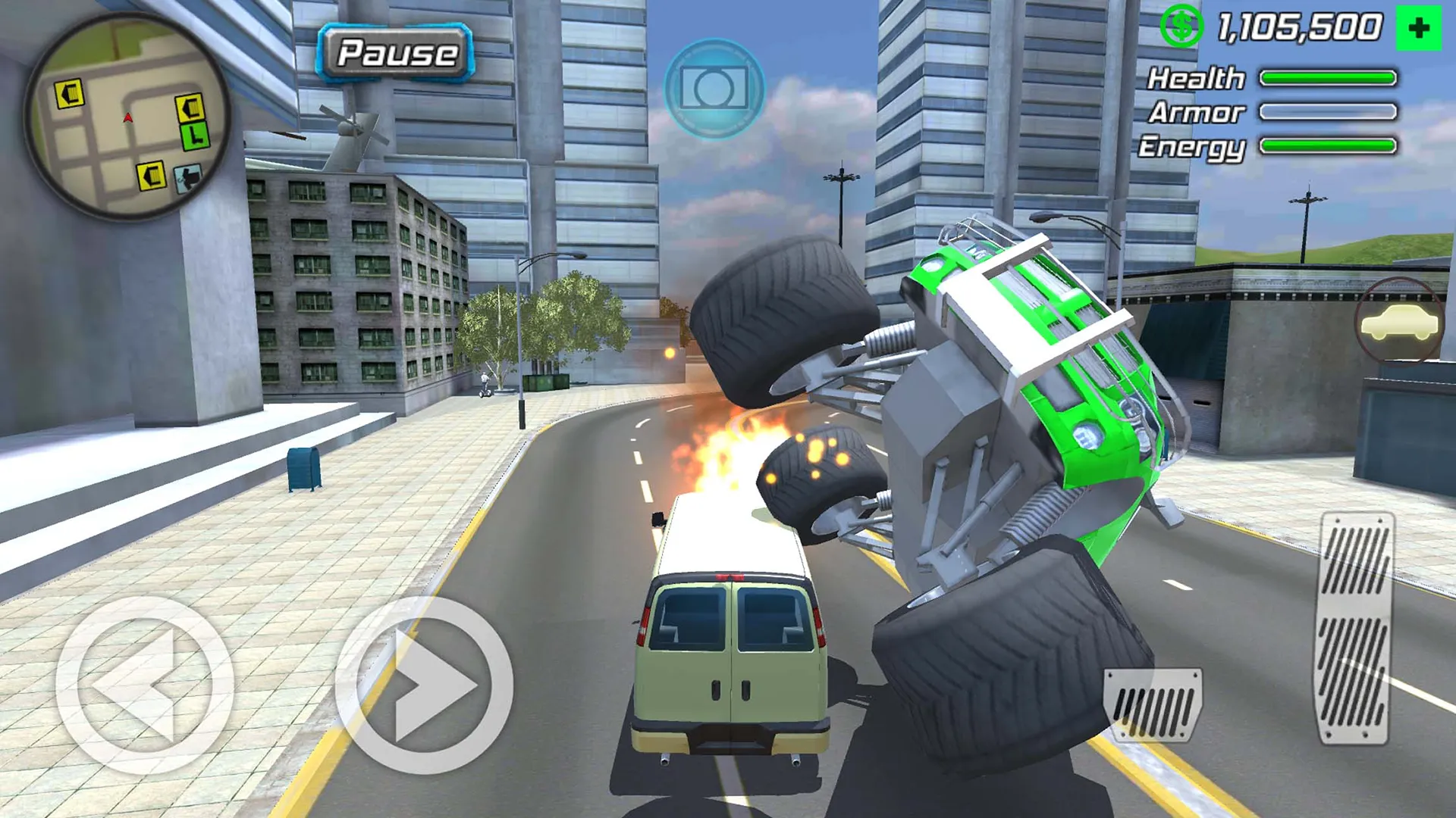 Rope Frog Ninja Hero Car Vegas v3.1.7 APK Мод (Много денег) Screenshot 3 Rope Frog Ninja Hero Car Vegas v3.1.7 APK Мод (Много денег) Screenshot 3