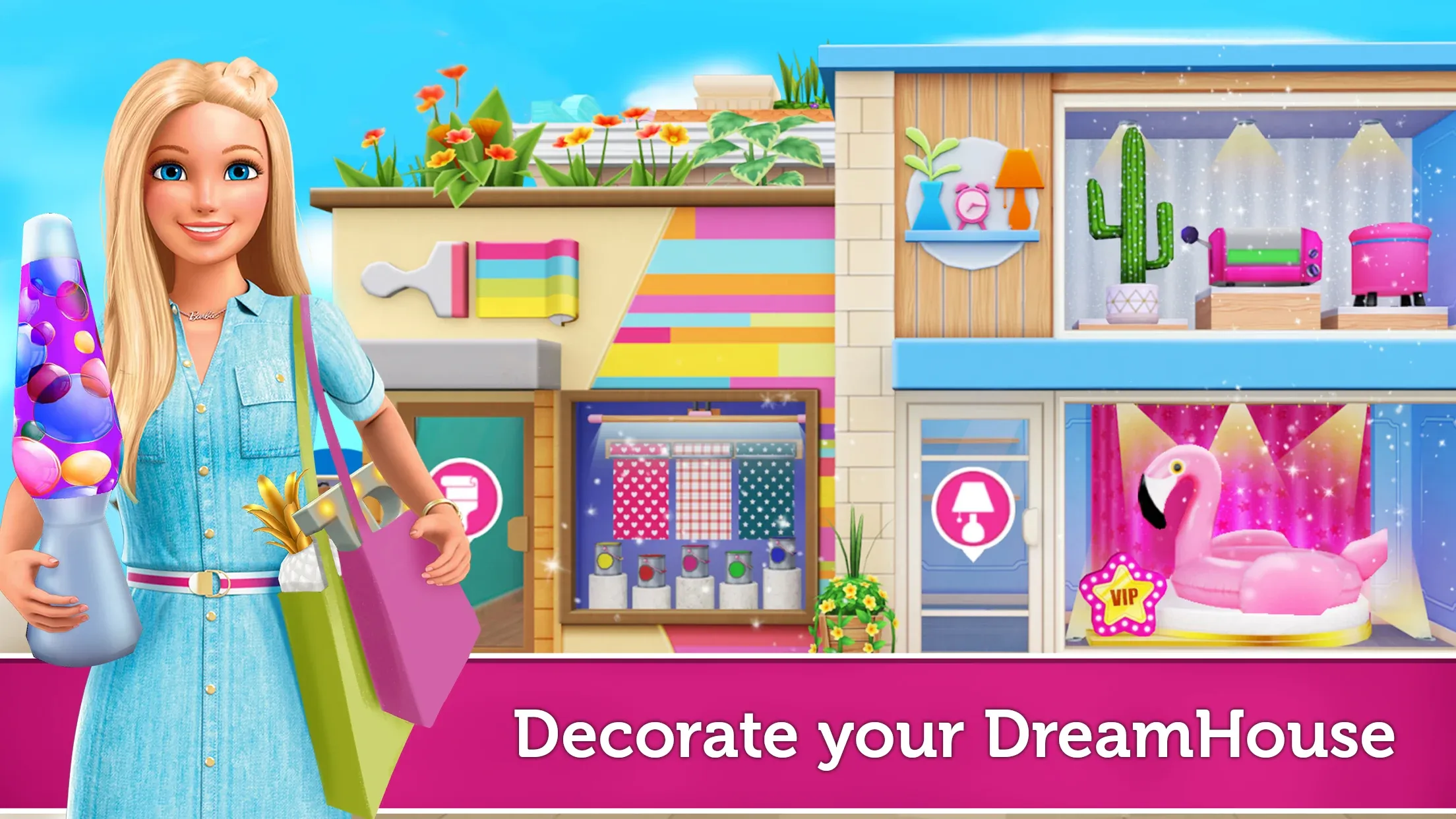 Barbie Dreamhouse Adventures v2026.3.0 APK Мод (Меню, VIP, Бесплатный шопинг) Screenshot 1