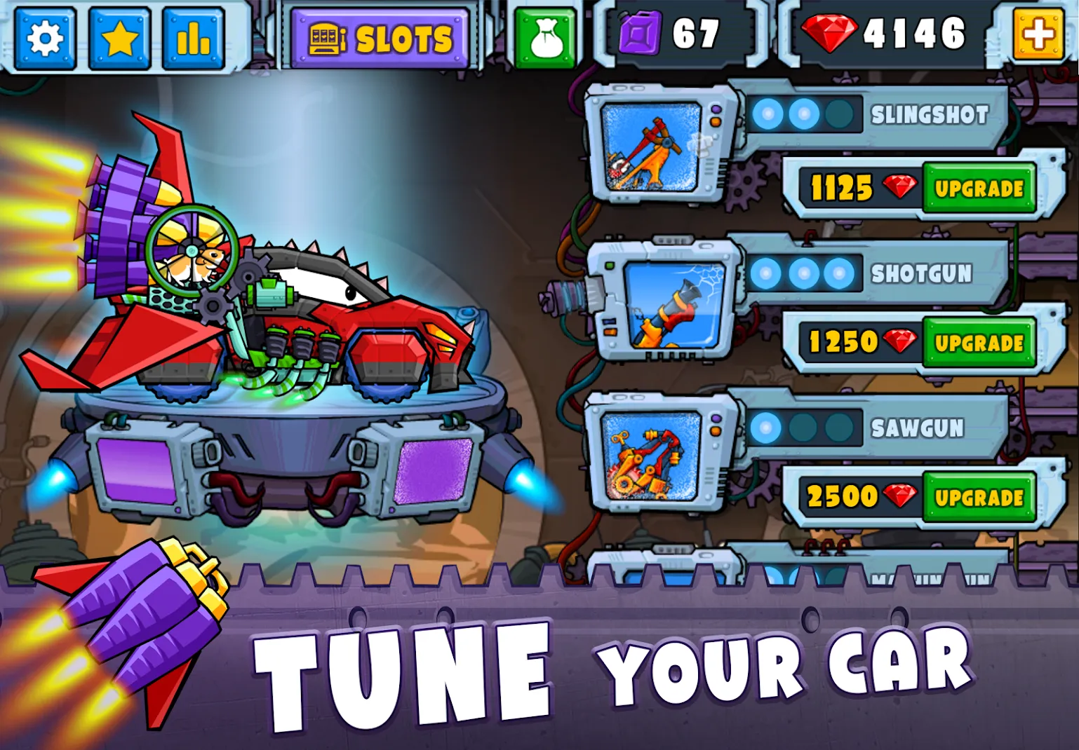 Car Eats Car 2 - Гонки Машин [мод: много денег] Screenshot 2