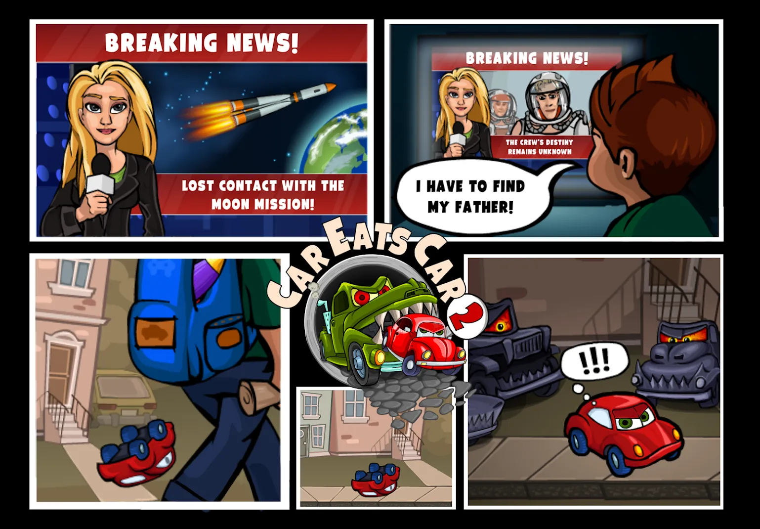 Car Eats Car 2 - Гонки Машин [мод: много денег] Screenshot 4