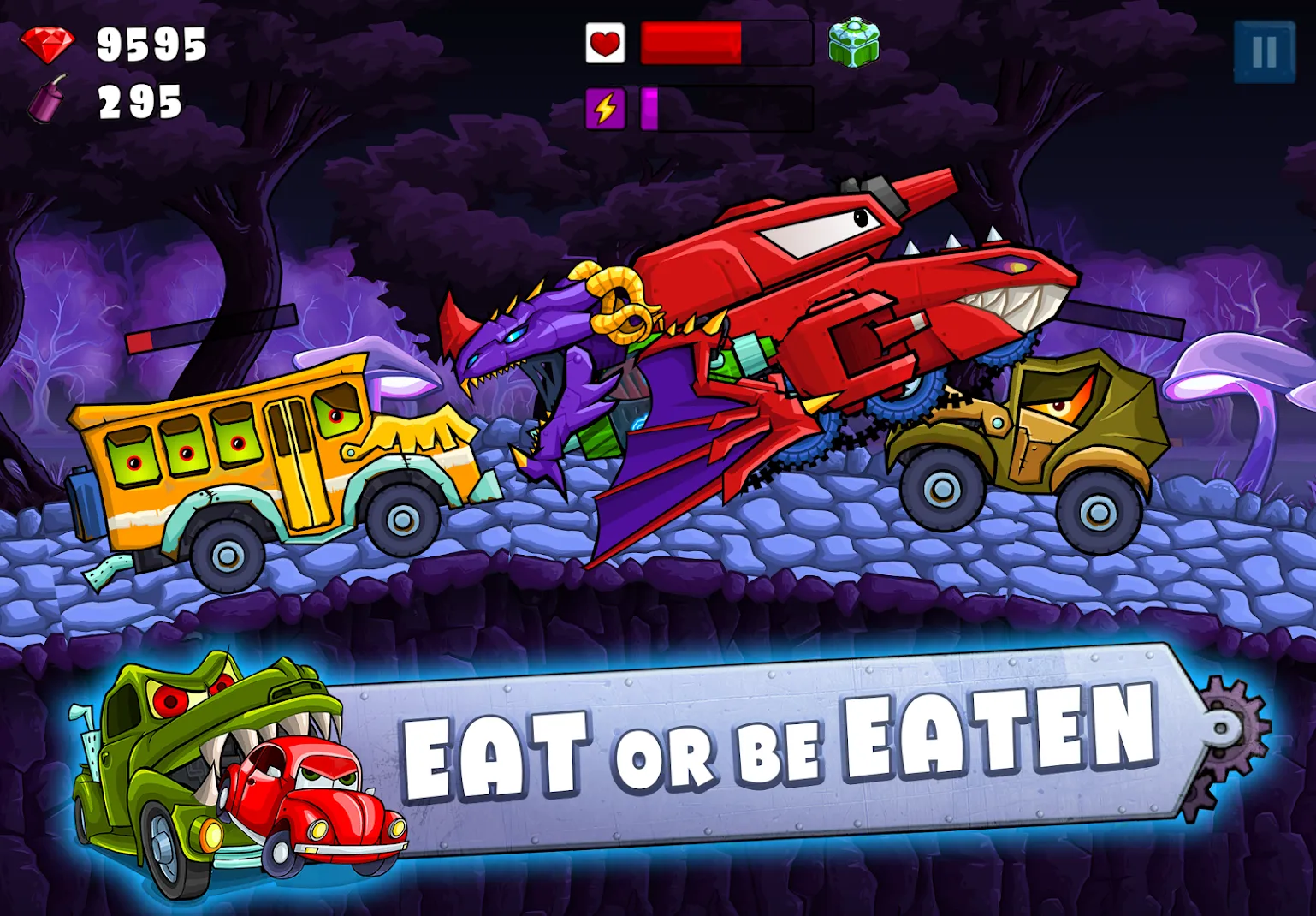 Car Eats Car 2 - Гонки Машин [мод: много денег] Screenshot 5