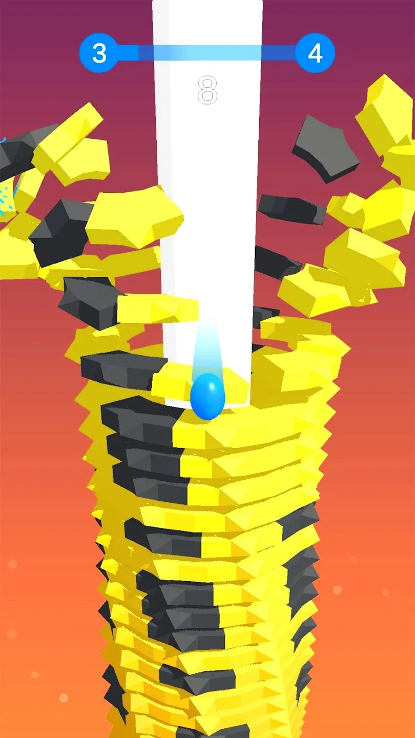 Stack Ball - сломай платформы v1.2.28 APK Мод (Режим бога) Screenshot 2