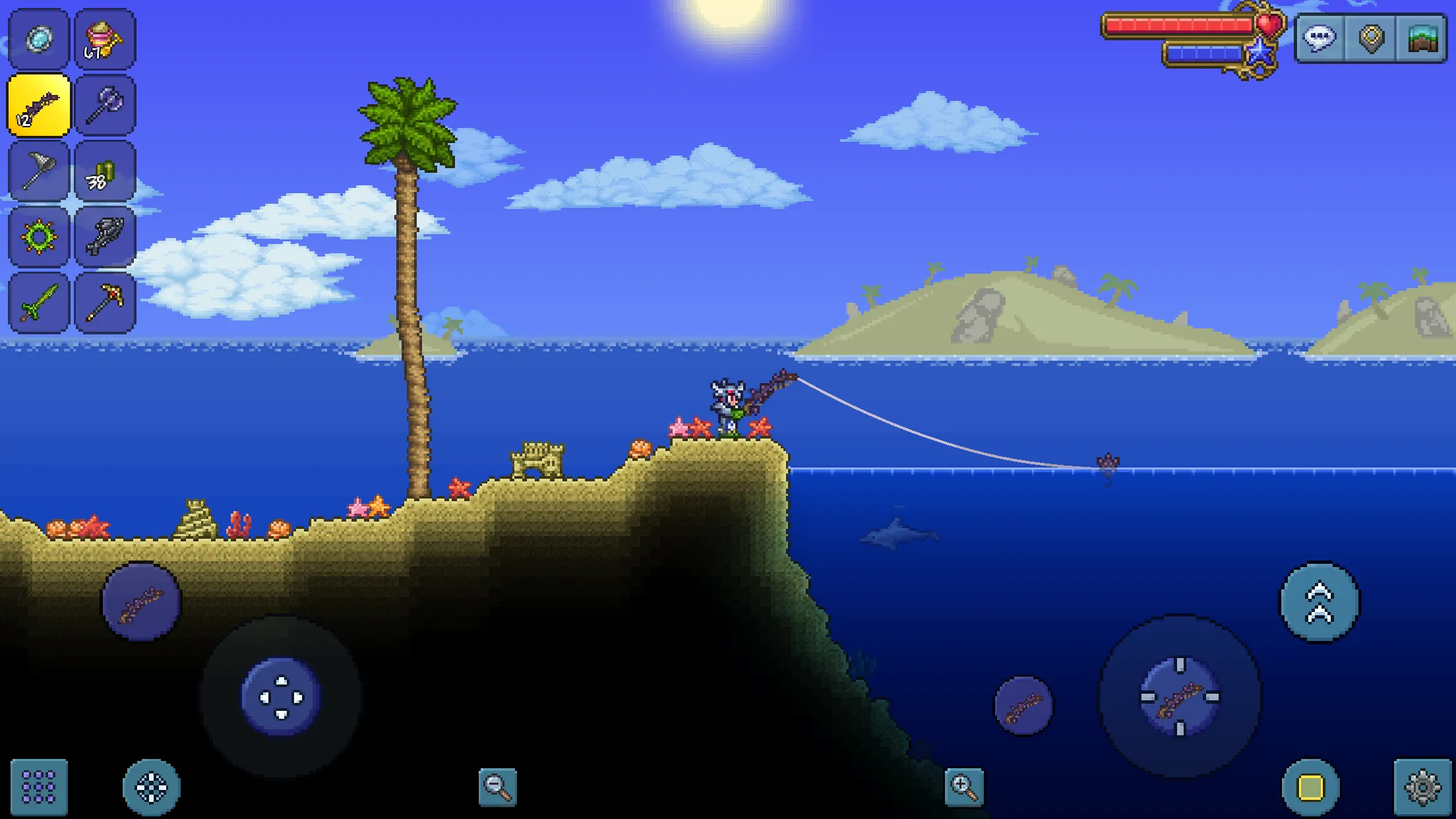 Terraria v1.4.5.6.4 APK Мод (Меню, Неограниченные предметы, Бессмертие) Screenshot 1 Terraria v1.4.5.6.4 APK Мод (Меню, Неограниченные предметы, Бессмертие) Screenshot 1