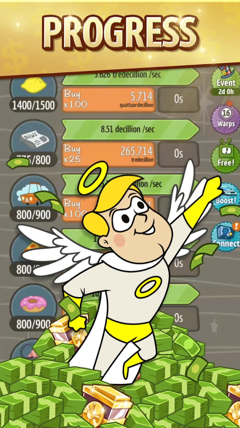 AdVenture Capitalist v9.19.0 APK Мод (Много денег) Screenshot 4