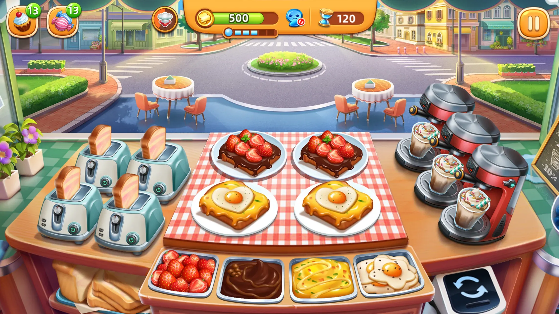 Cooking City v3.88.0.5086 APK Мод (Много бриллиантов) Screenshot 2