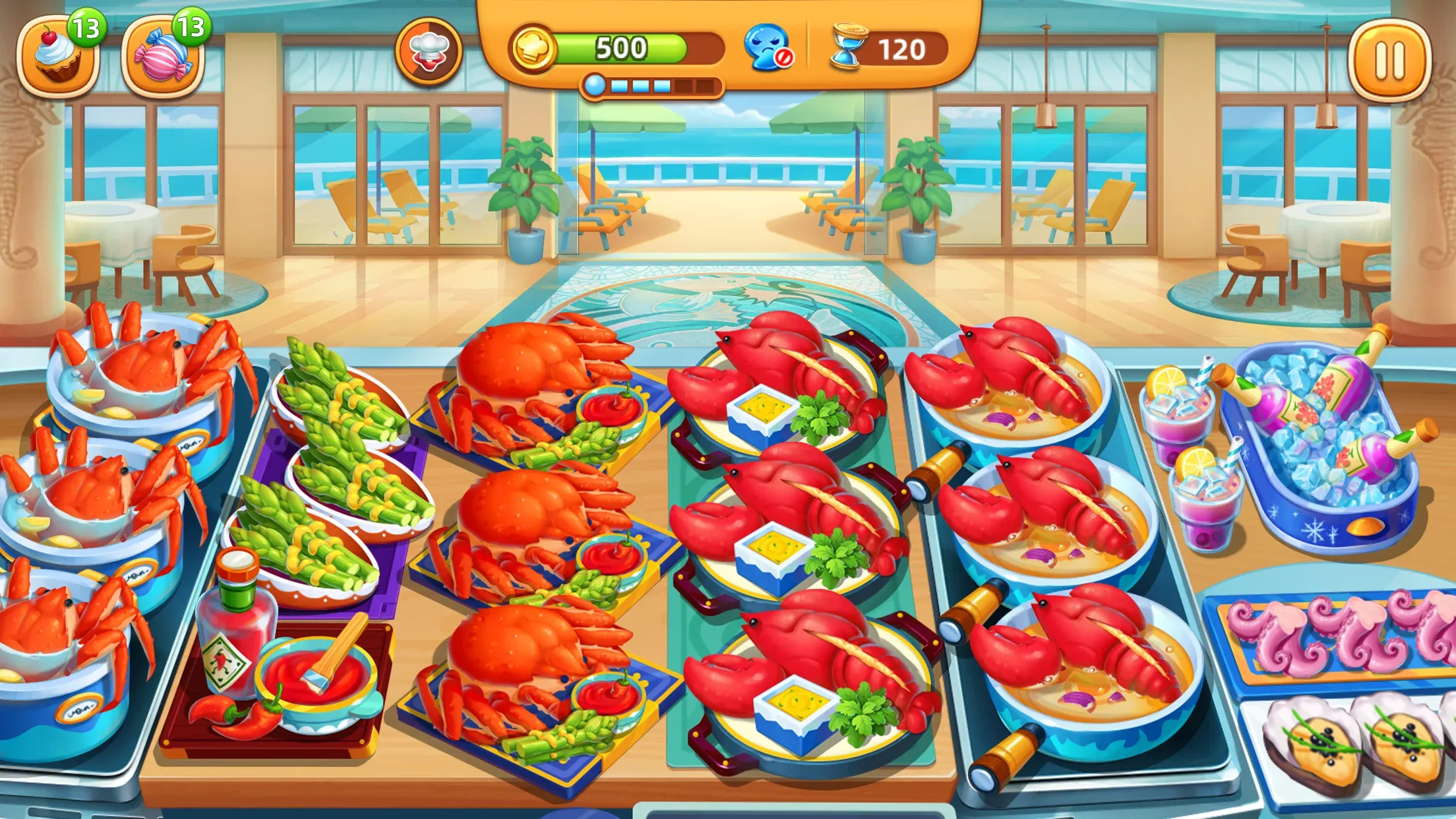 Cooking City v3.88.0.5086 APK Мод (Много бриллиантов) Screenshot 5