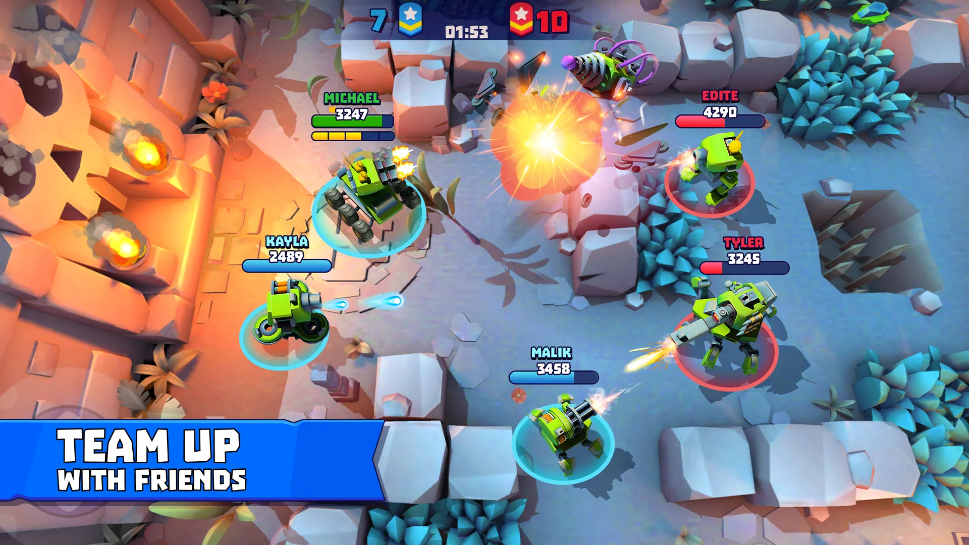 Tanks a Lot v9.400 APK Мод (Меню, Много снарядов, Режим бога) Screenshot 3
