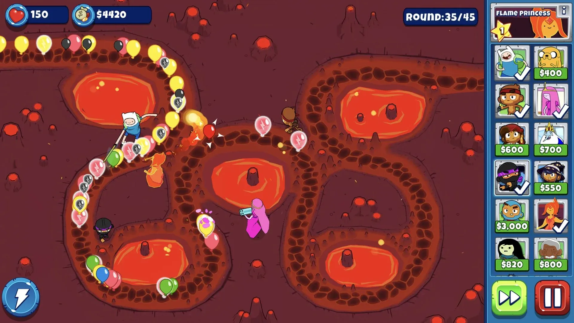Bloons Adventure Time TD v1.7.7 APK Мод (Меню, Режим бога, Бесплатные улучшения) Screenshot 4