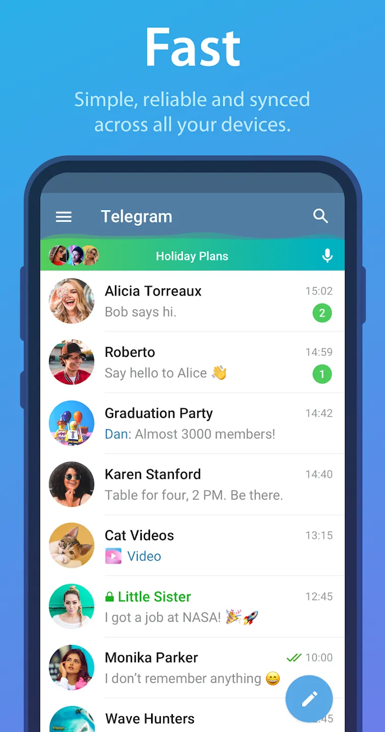 Telegram v12.7.3 APK Мод (Всё открыто, Premium) Screenshot 1