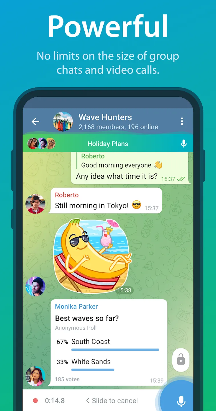 Telegram v12.7.3 APK Мод (Всё открыто, Premium) Screenshot 2