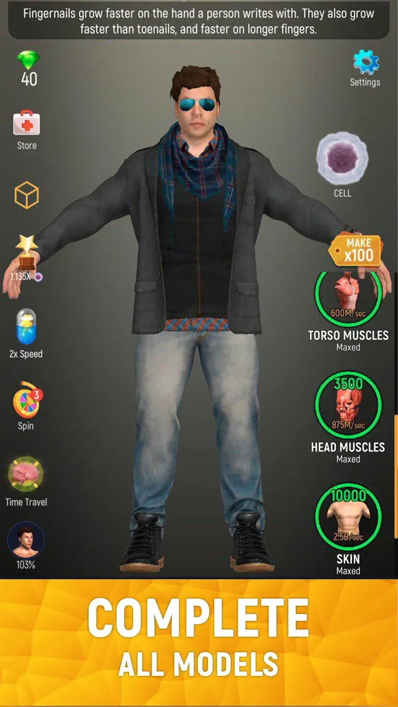 Idle Human v1.23.2 APK Мод (Много денег) Screenshot 3