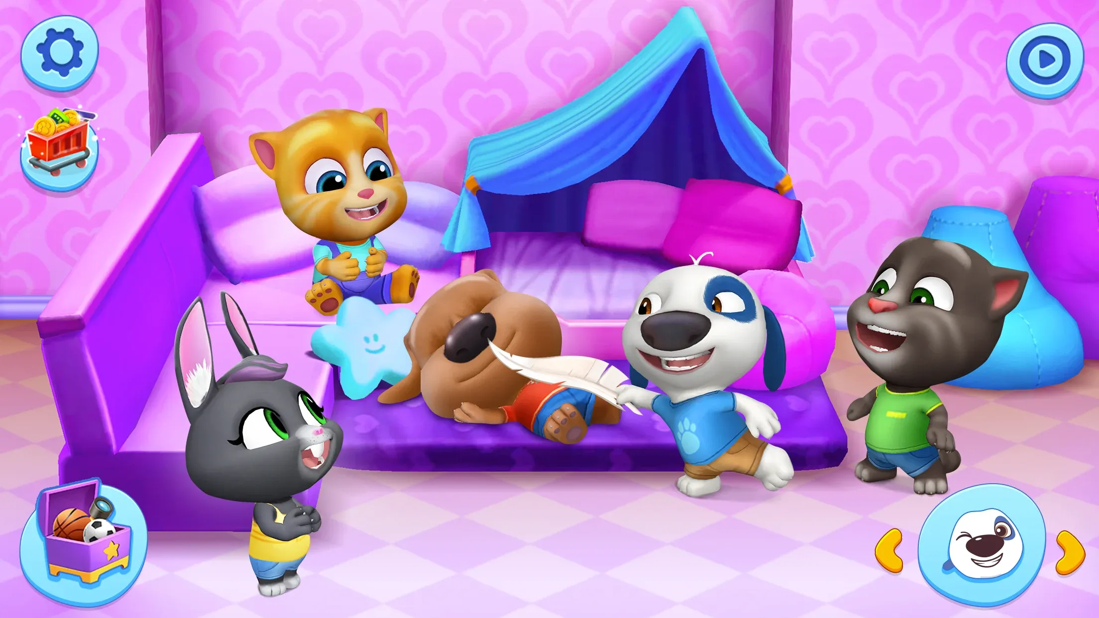 Мой Говорящий Том: Друзья v26.2.10.21240 APK Мод (Много денег) Screenshot 3