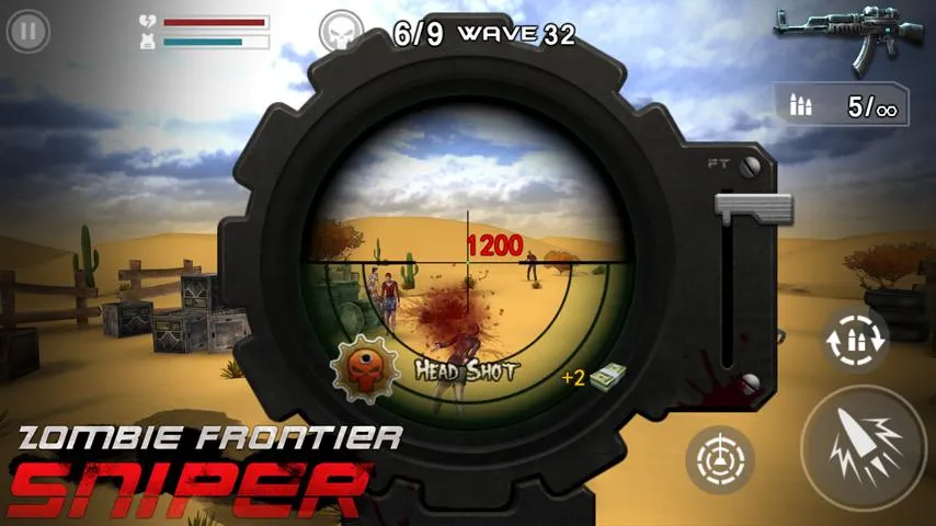 Zombie Frontier: Sniper [мод: много денег] Screenshot 2