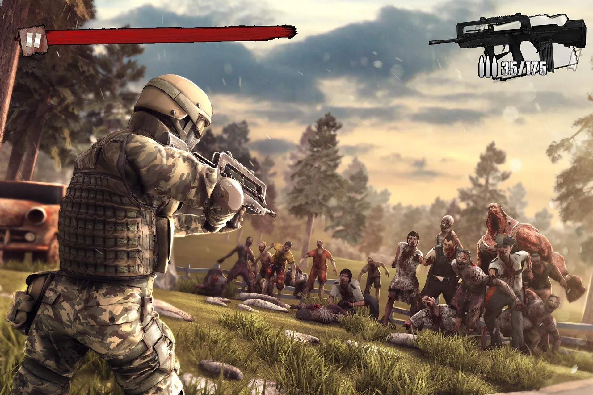 Zombie Frontier 3 v2.66 APK Мод (Меню, Один удар, Режим бога, Много денег) Screenshot 2