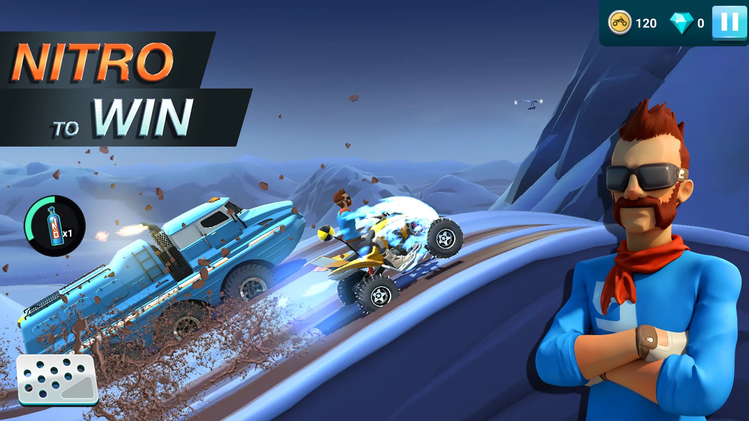 MMX Hill Dash 2 v19.00.1421100001 APK Мод (Меню, Много денег и топлива) Screenshot 3