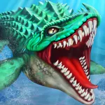 Скачать Jurassic Dino Water World Мод (Много денег) на Андроид