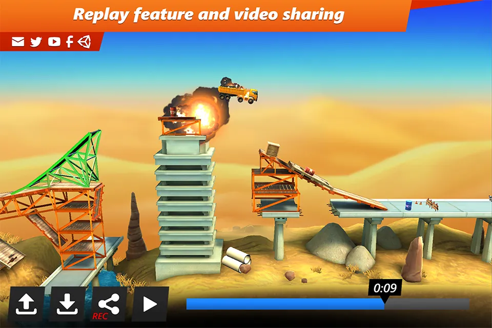 Bridge Constructor Stunts v5.0 APK Мод (Полная версия) Screenshot 4