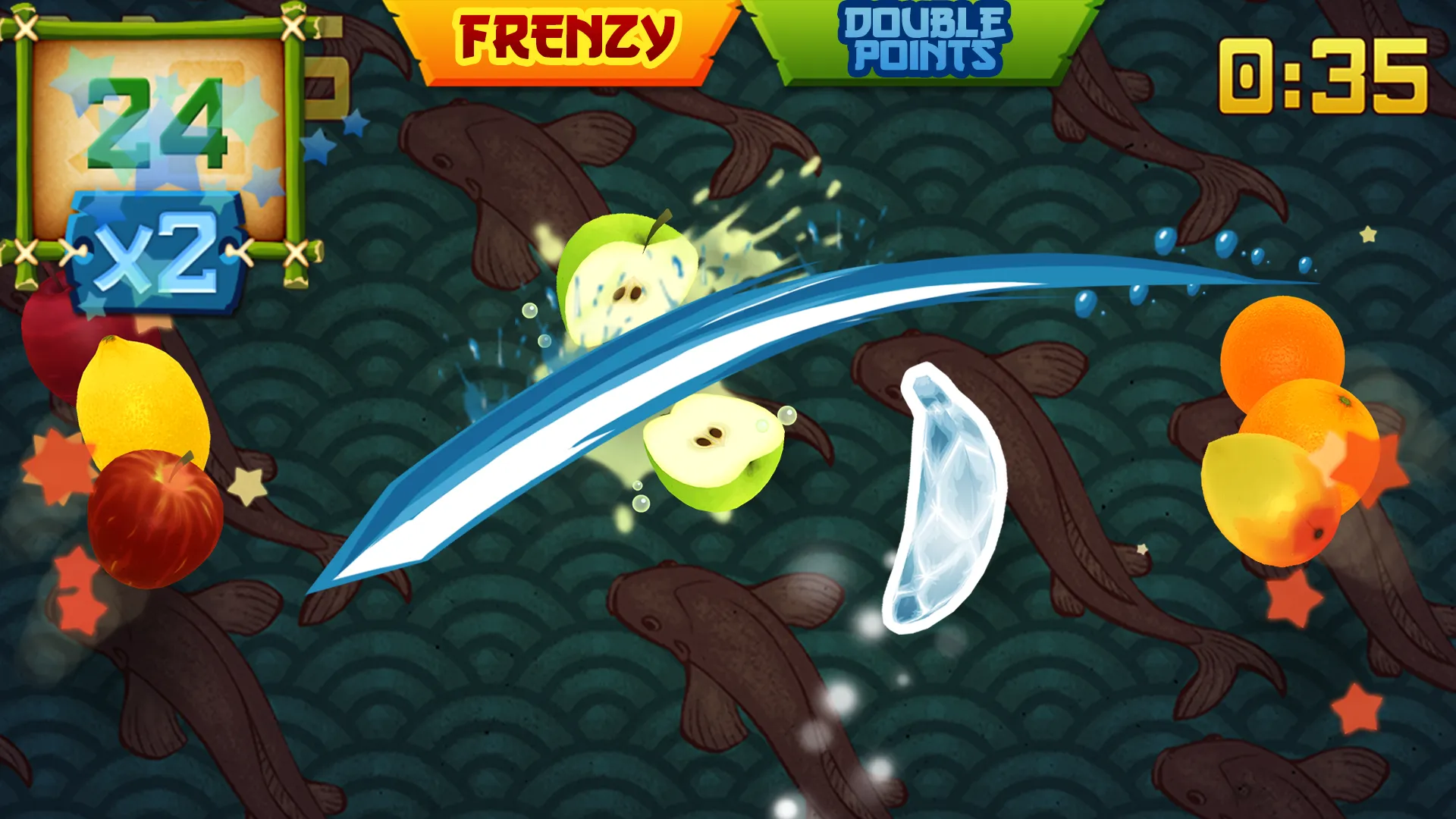 Fruit Ninja Classic v3.32.7 APK Мод (Всё открыто) Screenshot 2 Fruit Ninja Classic v3.32.7 APK Мод (Всё открыто) Screenshot 2