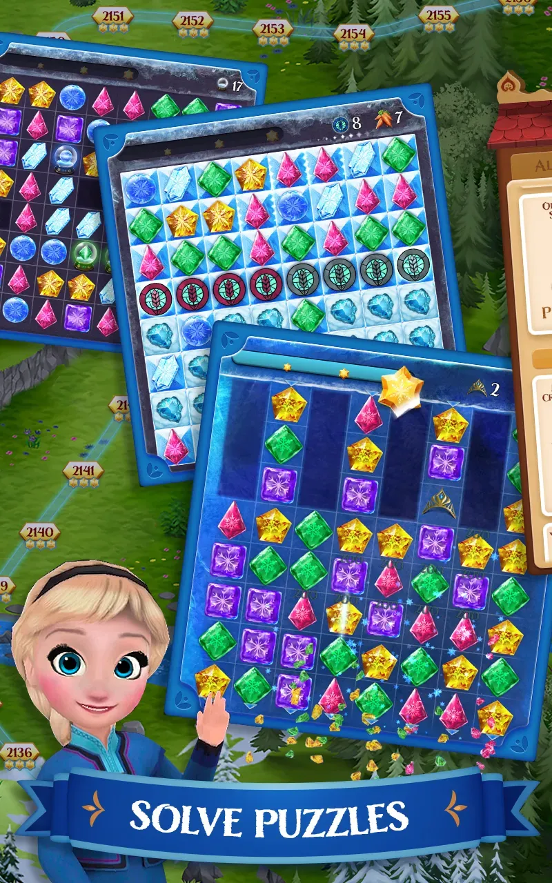 Disney Frozen. Звездопад v15.5.1 APK Мод (Много ходов) Screenshot 1 Disney Frozen. Звездопад v15.5.1 APK Мод (Много ходов) Screenshot 1