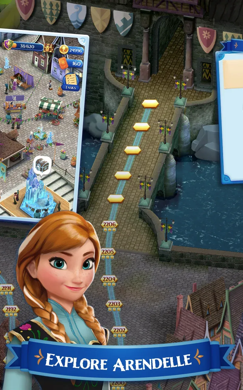 Disney Frozen. Звездопад v15.5.1 APK Мод (Много ходов) Screenshot 4 Disney Frozen. Звездопад v15.5.1 APK Мод (Много ходов) Screenshot 4