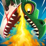 Скачать Hungry Dragon: Hungry Shark Мод (Много денег) на Андроид