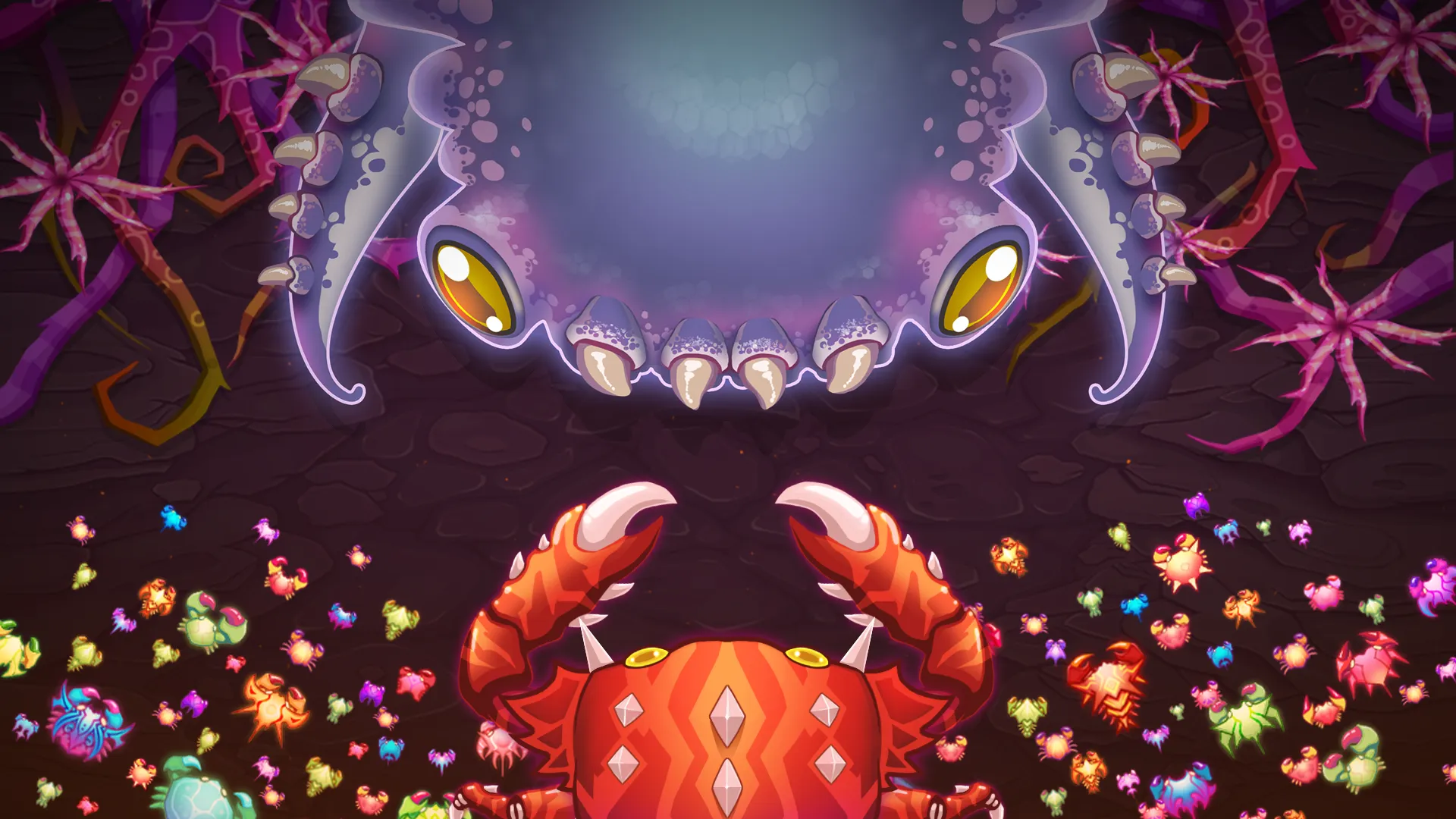 Война крабов v3.80.2 APK Мод (Меню, Один удар, Много золота) Screenshot 1