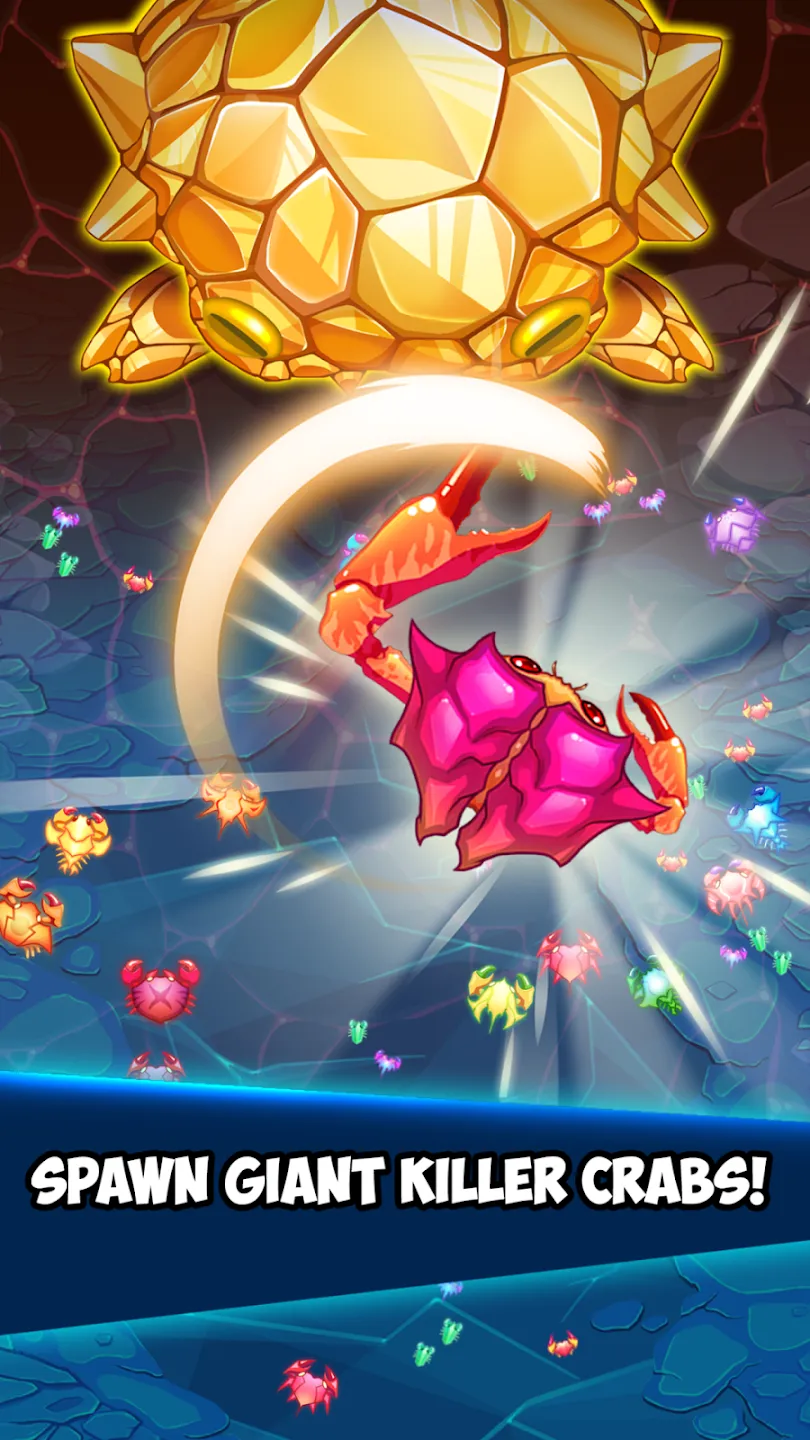 Война крабов v3.80.2 APK Мод (Меню, Один удар, Много золота) Screenshot 4