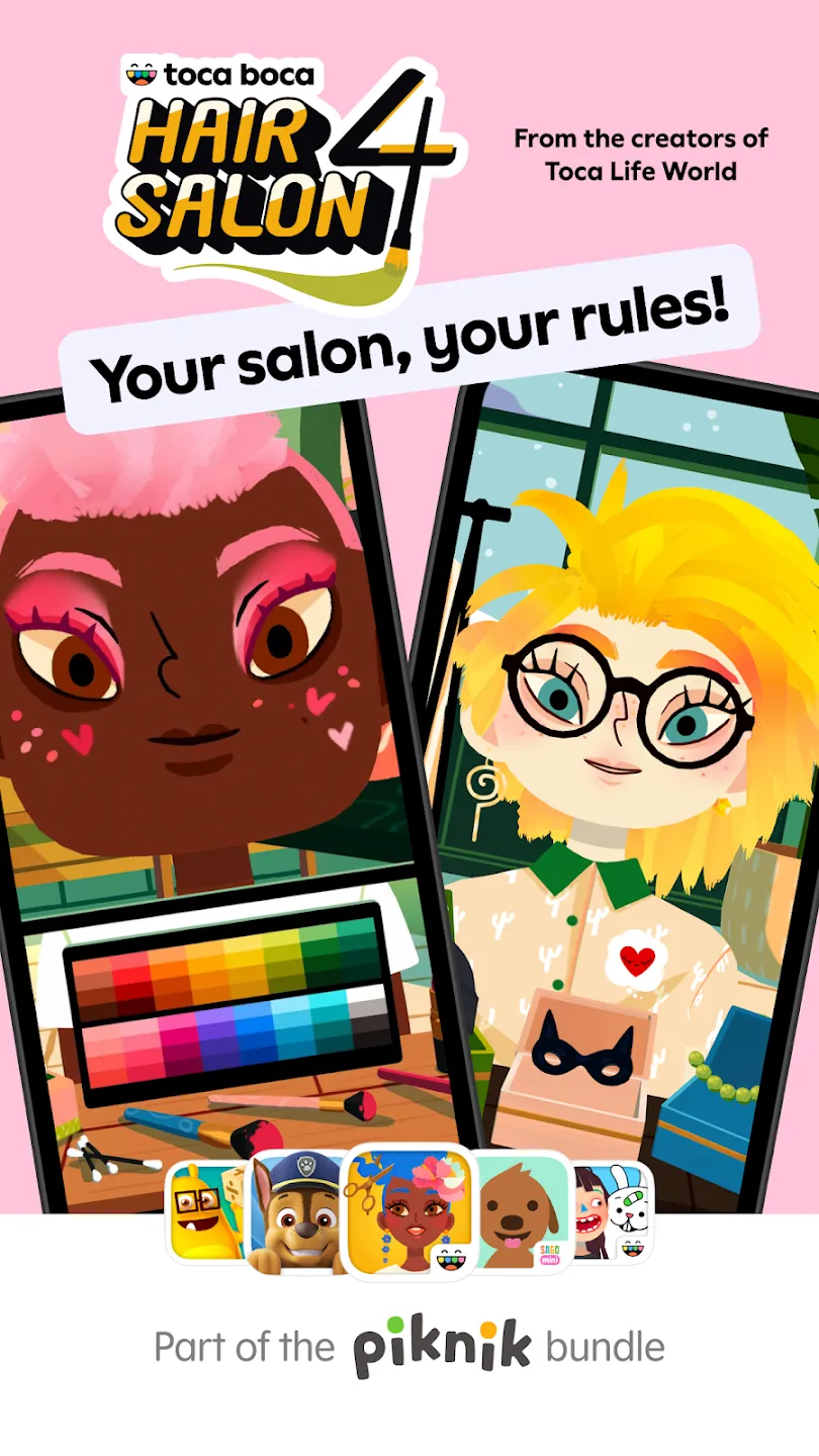 Toca Boca Hair Salon 4 v3.1 APK Мод (Всё открыто) Screenshot 1 Toca Boca Hair Salon 4 v3.1 APK Мод (Всё открыто) Screenshot 1