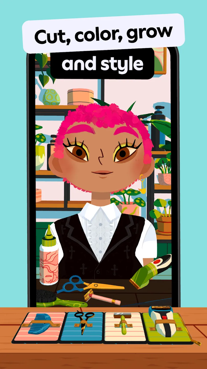 Toca Boca Hair Salon 4 v3.1 APK Мод (Всё открыто) Screenshot 2 Toca Boca Hair Salon 4 v3.1 APK Мод (Всё открыто) Screenshot 2