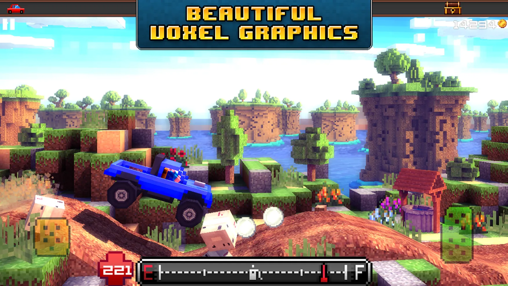 Blocky Roads [мод: много денег] Screenshot 4
