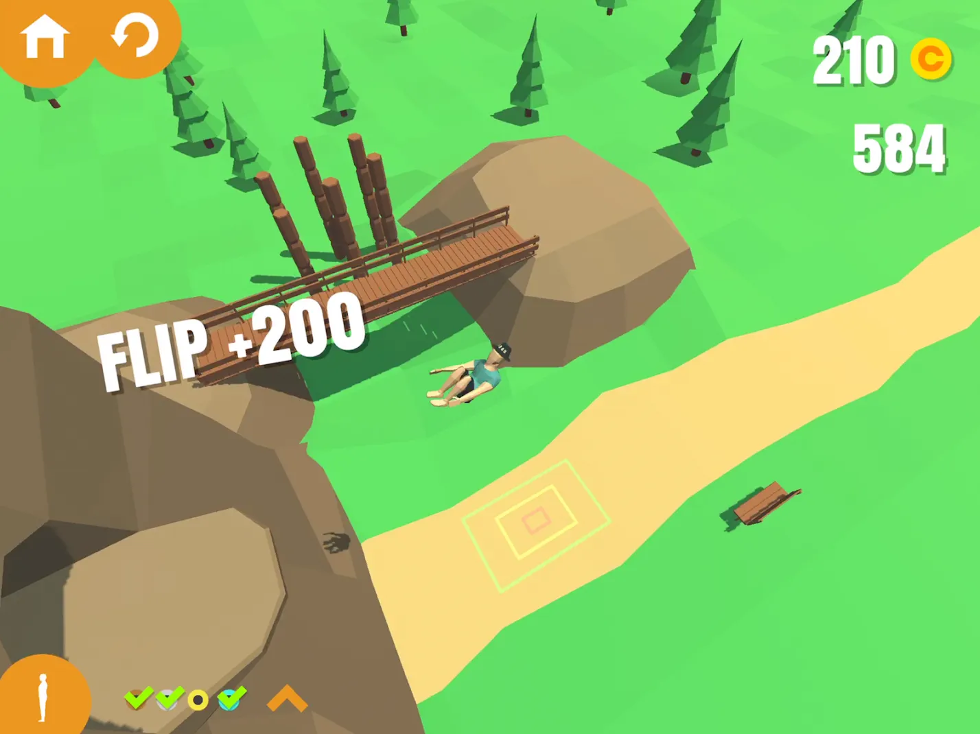 Flip Trickster – Parkour Simulator [мод: много денег] Screenshot 1