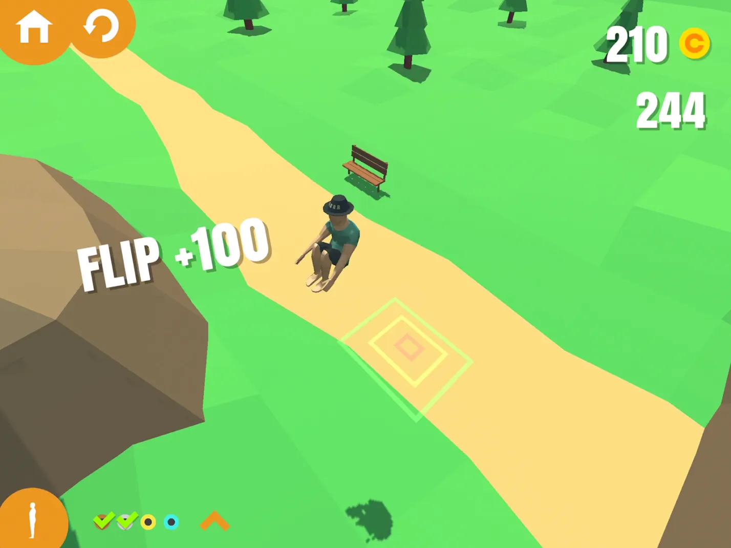 Flip Trickster – Parkour Simulator [мод: много денег] Screenshot 5