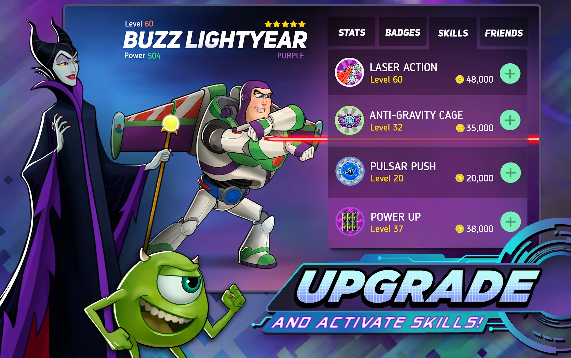 Disney Heroes: Battle Mode v7.0.01 APK Мод (Много навыков) Screenshot 4