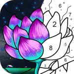 Скачать Раскраски Paint by Number Мод (Много подсказок) на Андроид