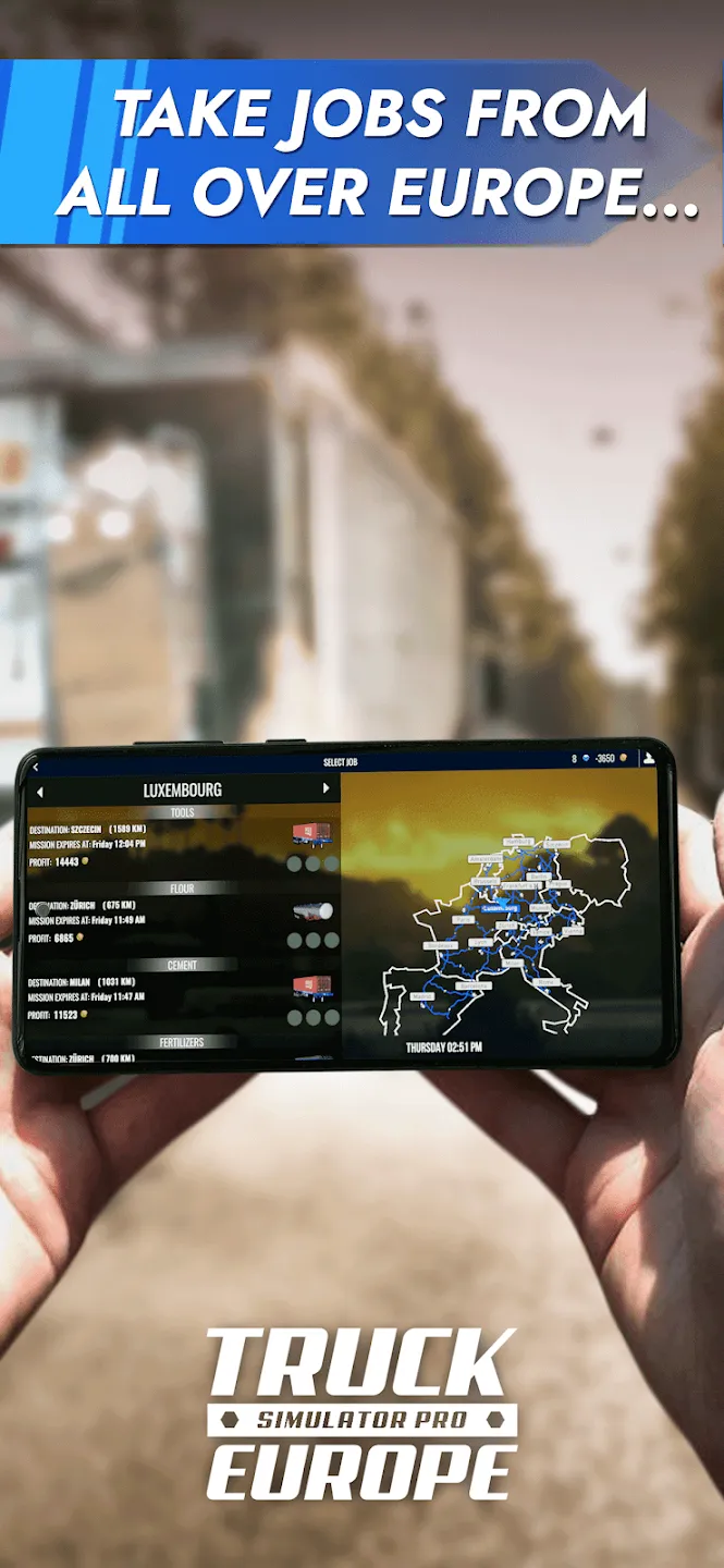 Truck Simulator PRO Europe v2.6.4 APK Мод (Много денег) Screenshot 3