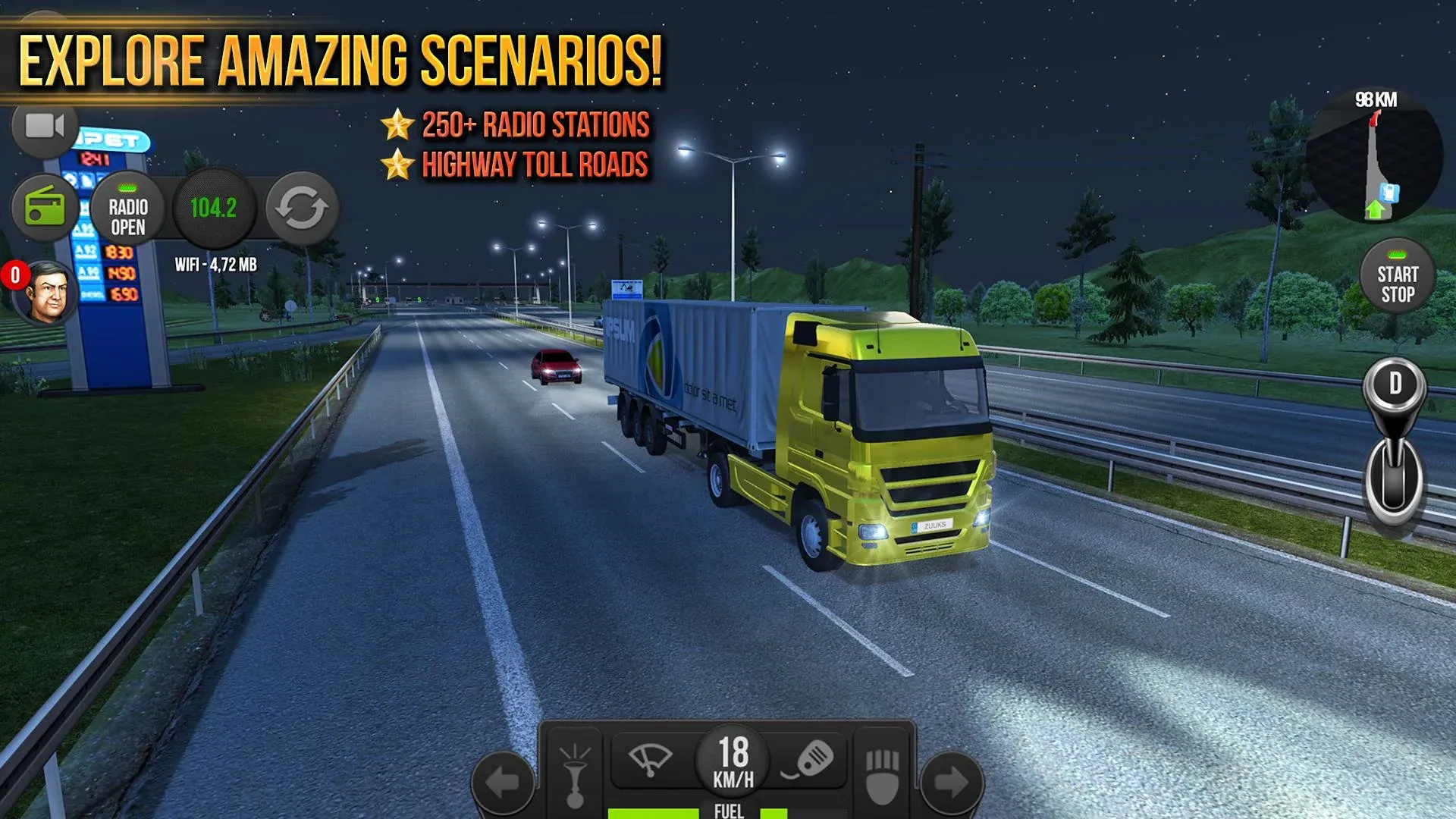 Грузовик симулятор : Европа v1.4.0 APK Мод (Много денег) Screenshot 2