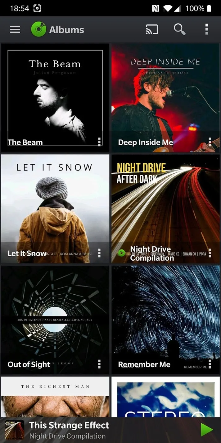 PlayerPro Music Player Pro [мод: всё открыто] Screenshot 1