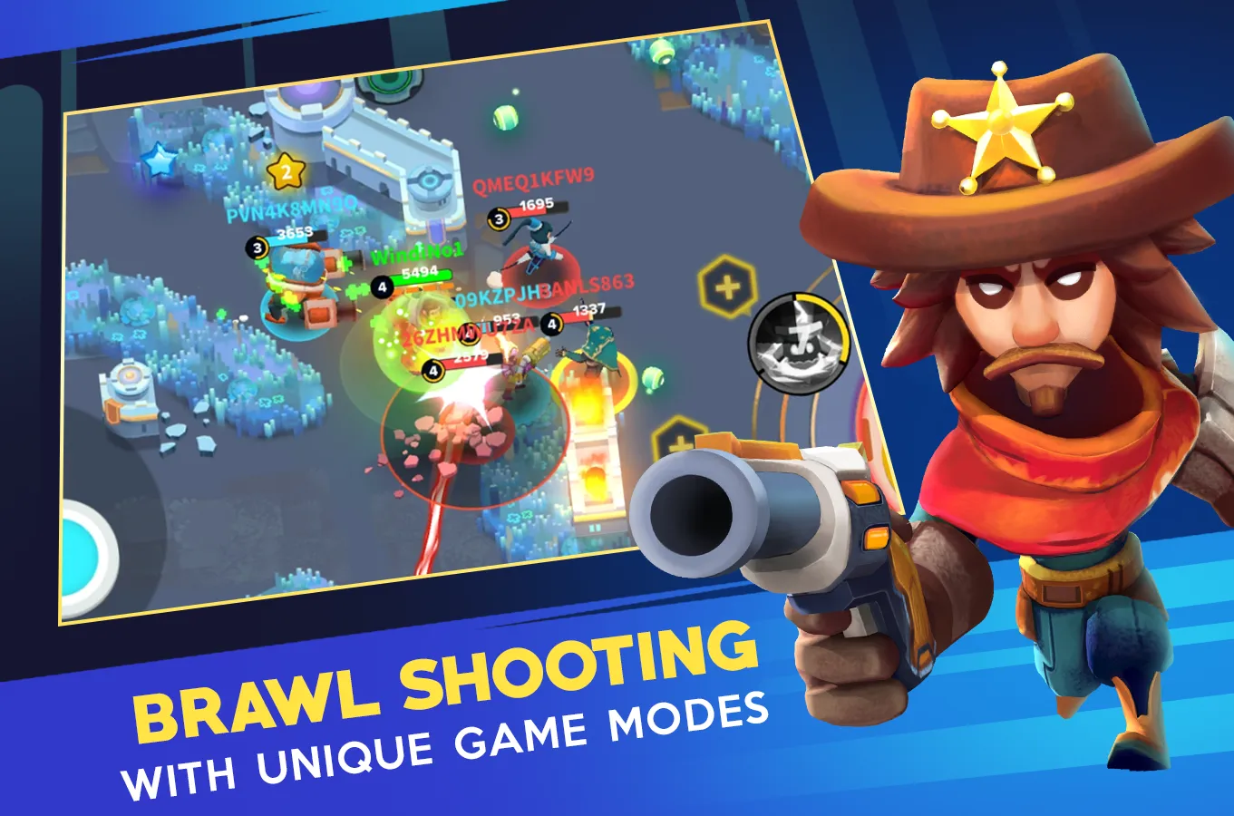 Heroes Strike Offline - MOBA & Battle Royale [[мод: много денег] Screenshot 1