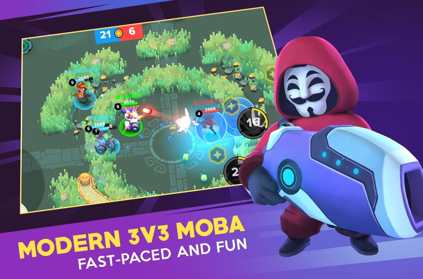 Heroes Strike Offline - MOBA & Battle Royale [[мод: много денег] Screenshot 2