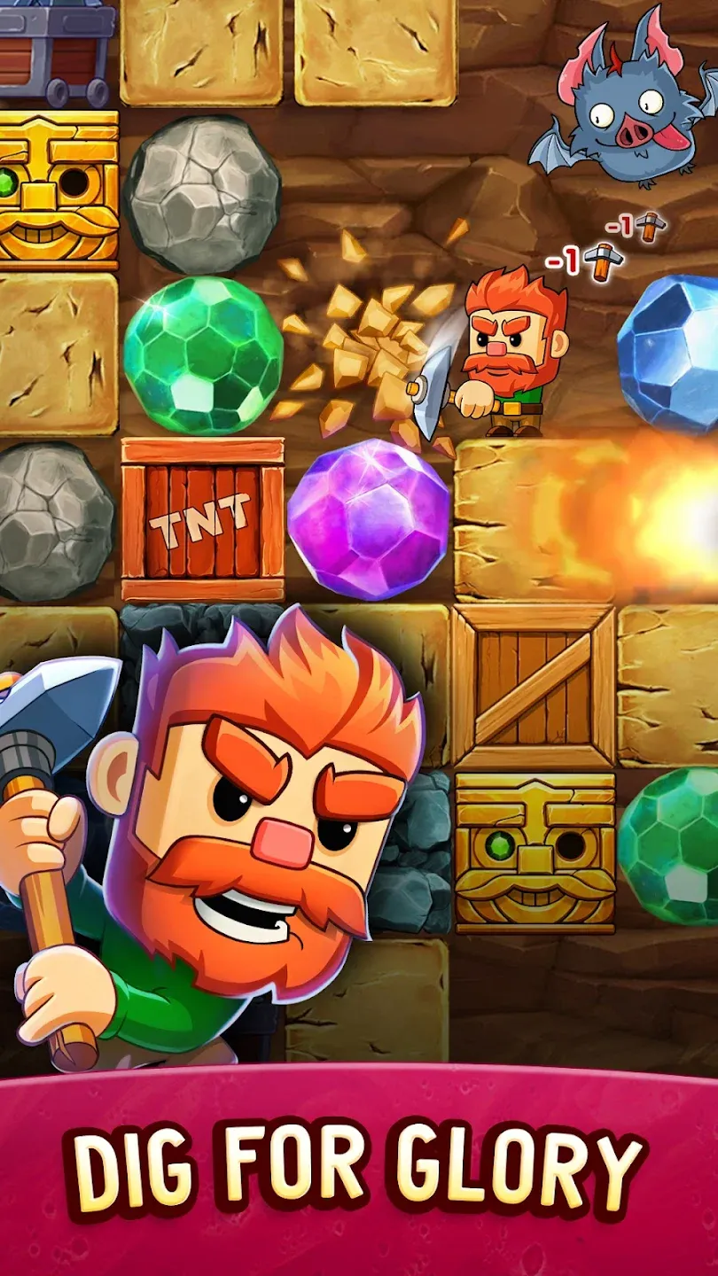 Dig out! v2.47.5 APK Мод (Мега Меню, Режим бога, Кирки и Жизни не уменьшаются) Screenshot 5